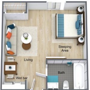 Alta Vista Senior Living floor plan studio deluxe.JPG