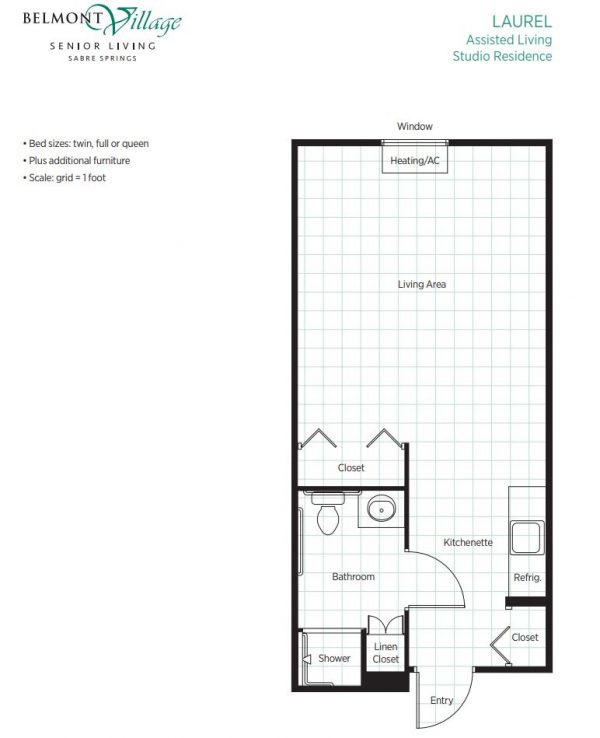 Belmont Village Sabre Springs floor plan AL studio Laurel.JPG