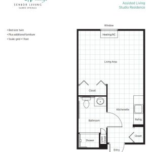 Belmont Village Sabre Springs floor plan AL studio Sage.JPG