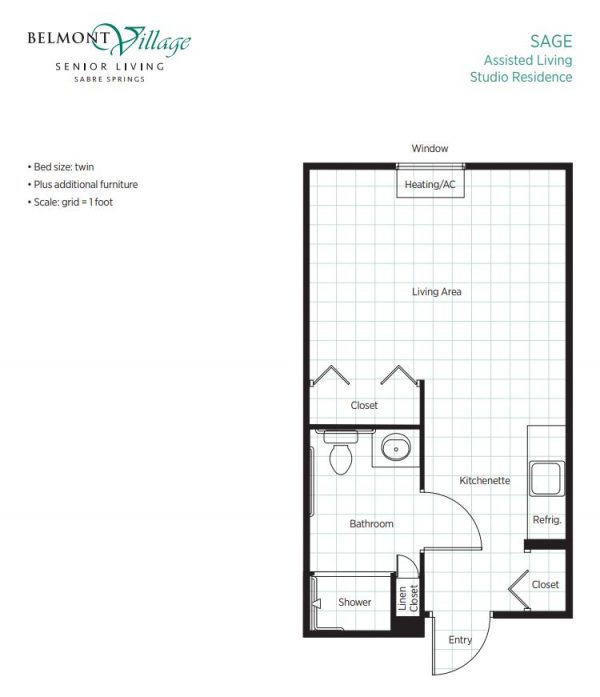 Belmont Village Sabre Springs floor plan AL studio Sage.JPG