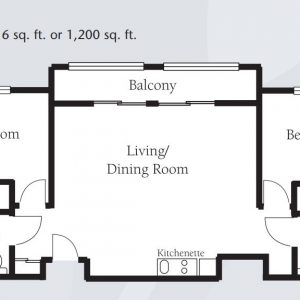 Brookdale Irvine floor plan 2 bedroom Santa Rosa.JPG