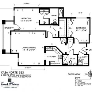 Casa de Manana floor plan 2 bedroom 2.JPG