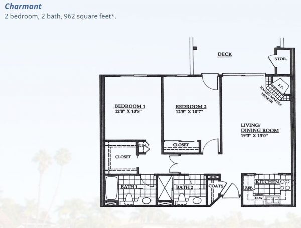 Chateau Lake San Marcos Community Care Center Floor Plan - 2 bedroom 2 bath.JPG