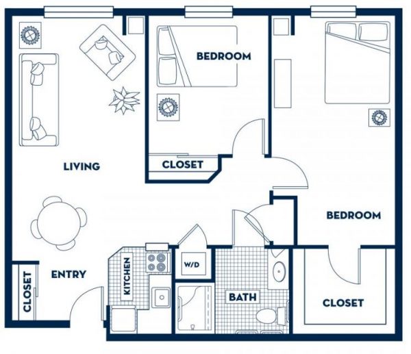 Fairwinds - Ivey Ranch floor plan 2 bedroom.JPG