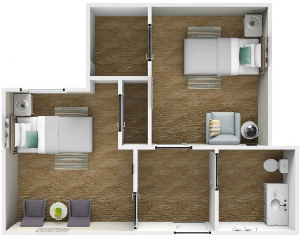 Grossmont Gardens Memory Care floor plan shared suite.JPG