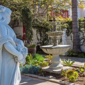 Harborview Senior Assisted Living garden fountain.JPG