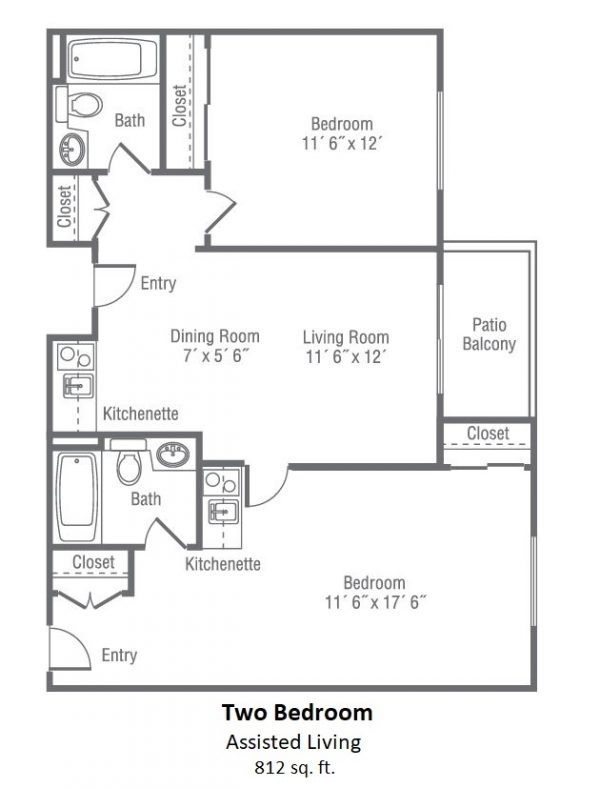 Las Villas Del Norte floor plans 2 bedroom AL.JPG