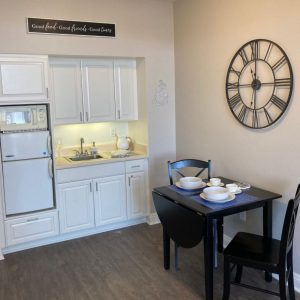 Las Villas Del Norte independent living kitchenette.JPG