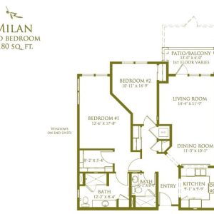 Oakmont of Capriana floor plan 2 bedroom Milan.JPG