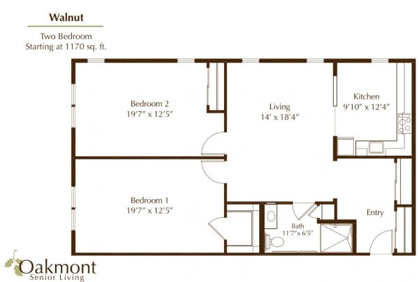 Oakmont of Orange floor plan 2 bedroom Walnut B.JPG