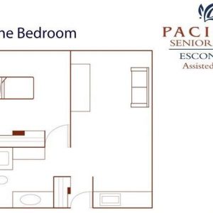 Pacifica Senior Living - Escondido floor plan 1 bedroom.JPG