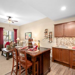 Pacifica Senior Living - Oceanside 4 - apartment living room and kitchen.JPG