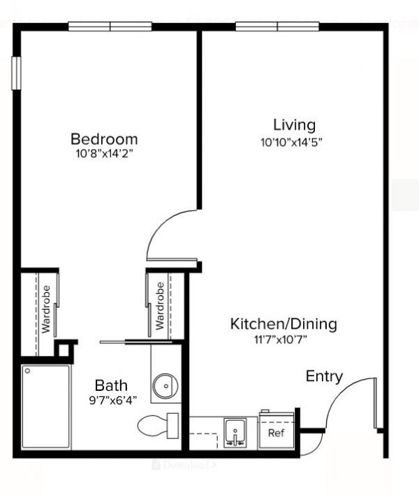 Paradise Village floor plan AL 1 bedroom.JPG