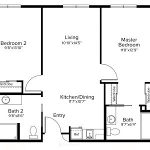 Paradise Village floor plan AL 2 bedroom.JPG