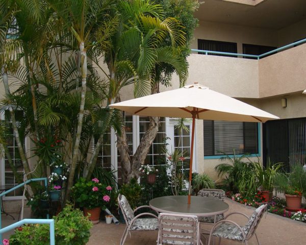 Park Regency Retirement Center patio 2.JPG