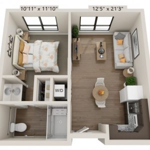 Park View Estates 14 - Floor Plan One bedroom.JPG