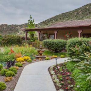 Poway Gardens Senior Living - Mountain Vistas Front Walkway.JPG