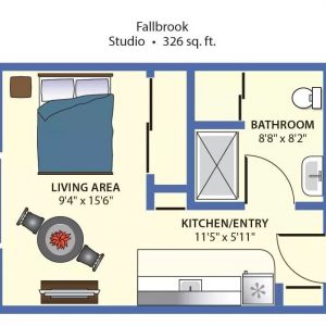 Regency Fallbrook floor plan studio.JPG