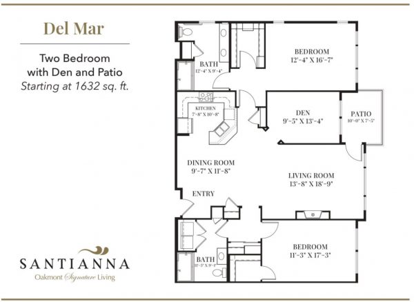 Santianna 18 - Floor Plan AL 2 bdrm with den.JPG