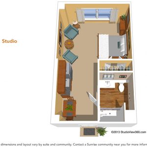 Sunrise at La Costa floor plan - studio.jpg