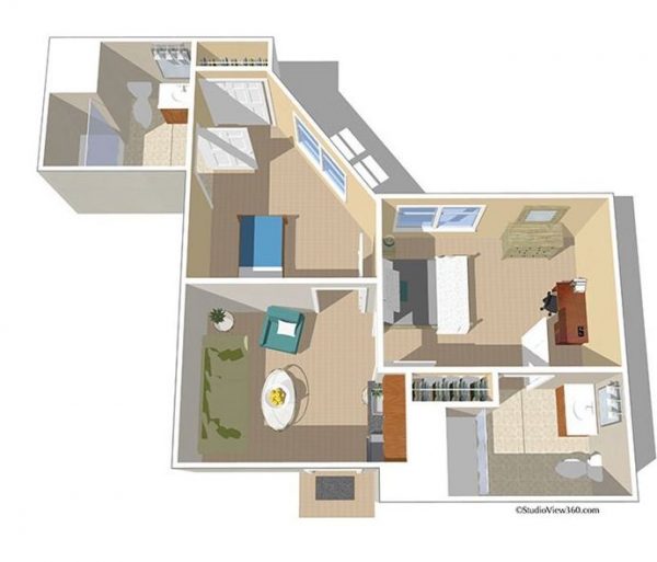 Sunrise at Yorba Linda floor plan 2 bedroom suite.JPG