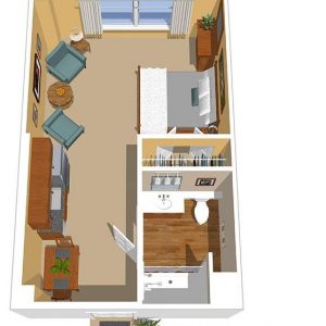 Sunrise of Mission Viejo floor plan studio.JPG