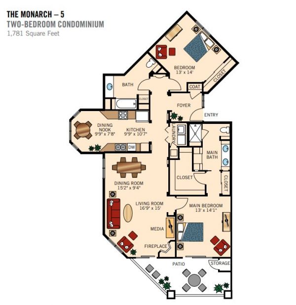 The Sea Bluffs floor plan IL 2 bedroom condo Monarch 5.JPG