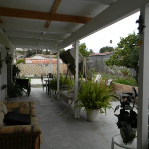 Verdugo Boarding Home patio.JPG