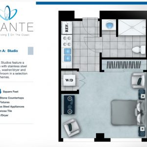 Vivante on the Coast floor plans studio Plan A.JPG