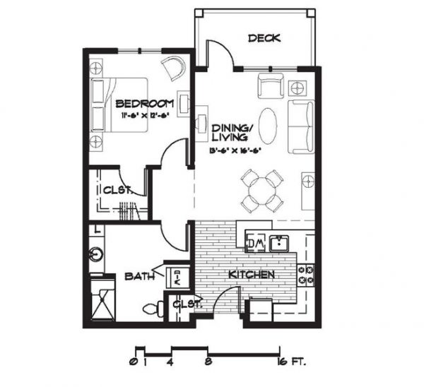 Walnut Village floor plans 1 bedroom B1.JPG