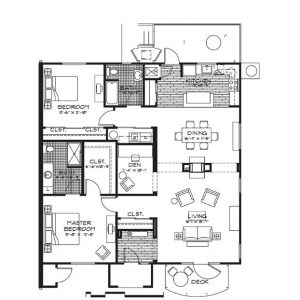 Walnut Village floor plans 2 bedroom + den cottage.JPG