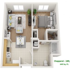 Westmont at San Miguel Ranch floor plan 1br 1ba Chapparel.JPG