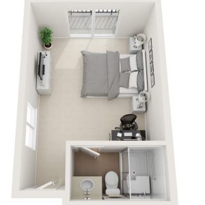 Westmont Town Court floor plan private room.JPG